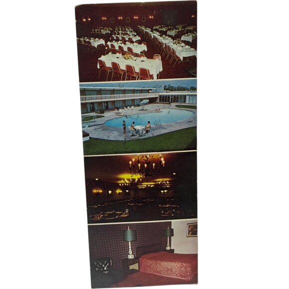 Vintage Highland Manor Motor Hotel Postcard Great Bend Kansas Large - Picture 1 of 15